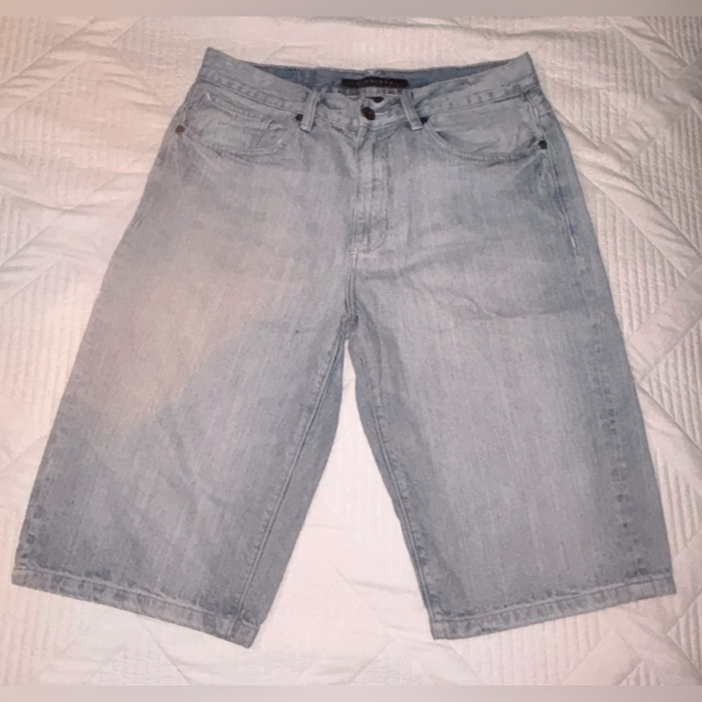 Sean John Light Blue Jean Shorts Size 32 Y2K Style. GUC